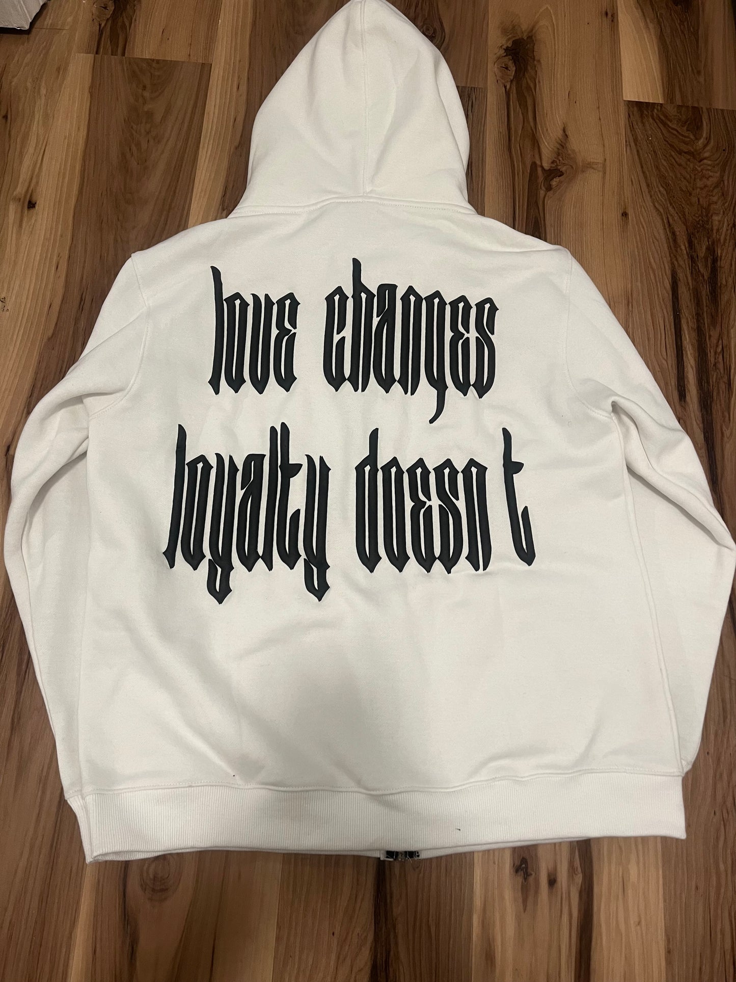 White love changes full zip up