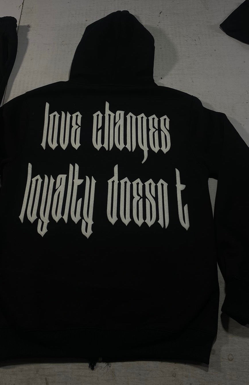 Black love changes full zip up