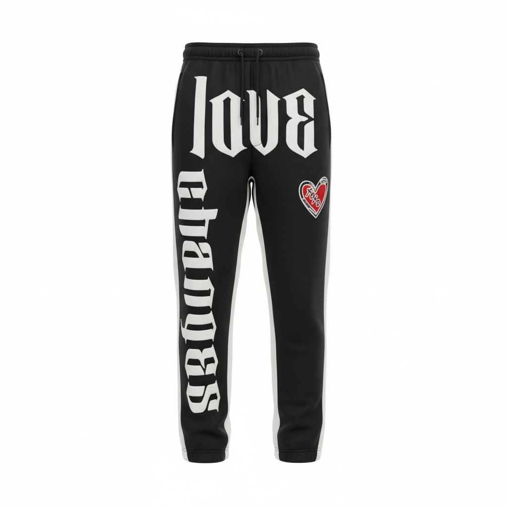 Black Flared sweat pants