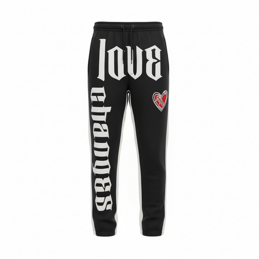 Black Flared sweat pants
